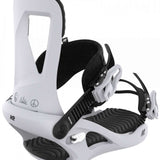 K2 Women's Bedford snowboard binding, black with orange accents and a distinctive design.