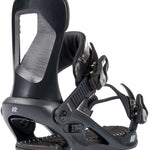 K2 Bedford 2024 women's snowboard bindings feature a black and gray color scheme.