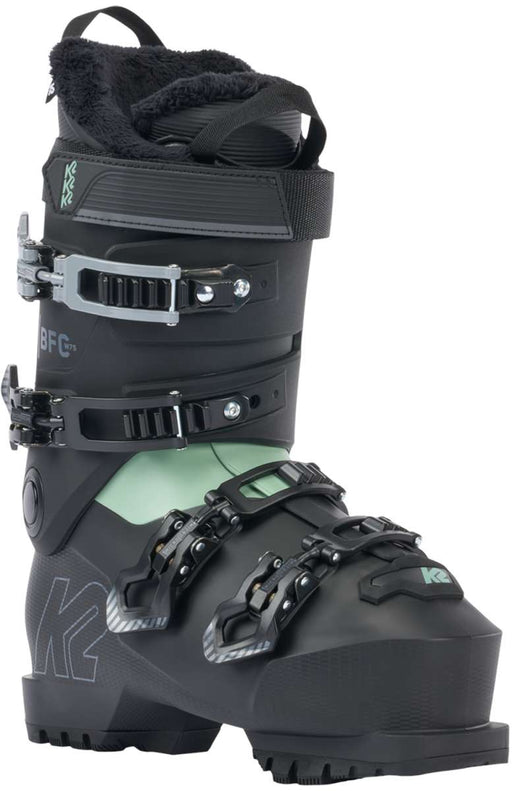 BFC Women's 75 Ski Boot 2025 - Black/Mint Angle 2