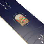 K2 Women's Cold Shoulder snowboard 2024 features a vibrant, multicolored graphic design.