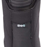 K2 Women's Contour snowboard boot, black and white design with a distinctive rear cinch strap.