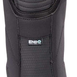 K2 Women's Contour snowboard boot, black and white design with a distinctive rear cinch strap.