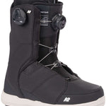 White K2 Contour snowboard boot features a black logo and BOA lacing system.