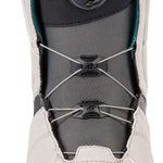 K2 Women's Contour snowboard boot, white with teal accents and a black BOA dial.