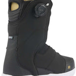 Black K2 Contour snowboard boot features a BOA lacing system and white accents.