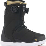 Black K2 Contour snowboard boot features a white logo and BOA lacing system.