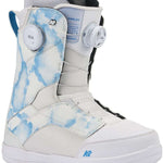 White K2 Kinsley snowboard boots feature BOA lacing and a textured design.