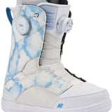 White K2 Kinsley snowboard boots feature BOA lacing and a textured design.