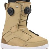 K2 Women's Kinsley snowboard boot in white with black accents and BOA lacing system.
