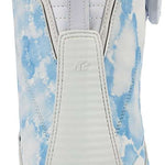 K2 Women's Kinsley snowboard boot, a white design with blue accents and a visible Intuition foam liner.