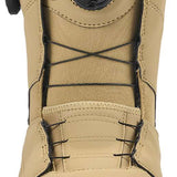 K2 Kinsley snowboard boot in tan features a BOA lacing system and streamlined design.