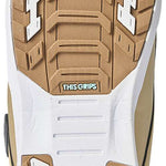 K2 Women's Kinsley snowboard boot, gray and white, features a textured sole for grip.