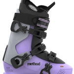 Purple K2 Method ski boot features a distinctive design and white branding.