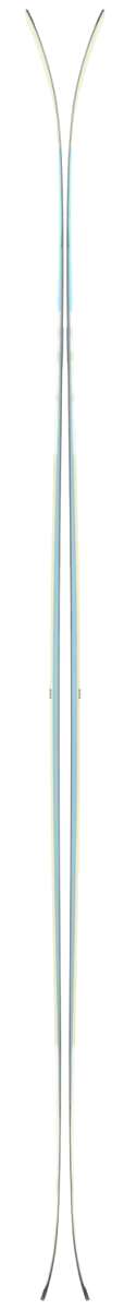 K2 Women's Mindbender 90C Flat Ski 2024, featuring a vibrant blue and white design.