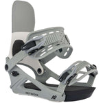 K2 Women's Network snowboard bindings feature a white design with gray accents.