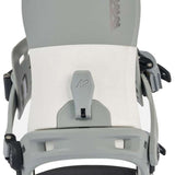 K2 Women's Network snowboard bindings, gray and white design.