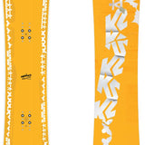 K2 2024 snowboard features a yellow and black design.