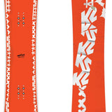 K2 Medium Snowboard 2024 features a vibrant red design with white graphics.