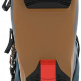 K2 Mindbender 120 MV ski boot sole features a black rubber tread with red accents.