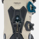 K2 Mindbender 130 BOA ski boot, black and blue design with visible BOA dial.