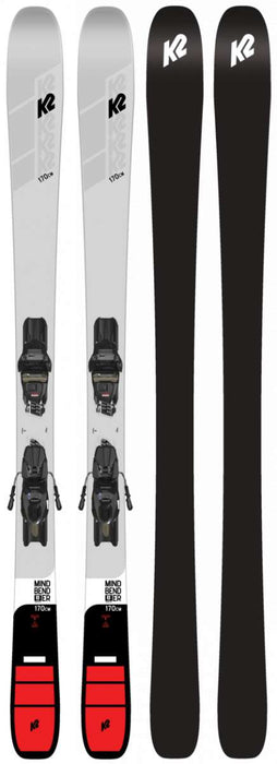 K2 Mindbender RX System Ski With Marker Free Ten Quikclik Ski Bindings 2022-2023
