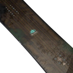 K2 Passport snowboard, 2024 model, features a dark green and white graphic design.