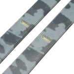 K2 Reckoner 92 skis 2024 feature a red and white design with a textured surface.