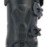 Black K2 Recon 100 MV ski boot features a textured shell and silver hardware.
