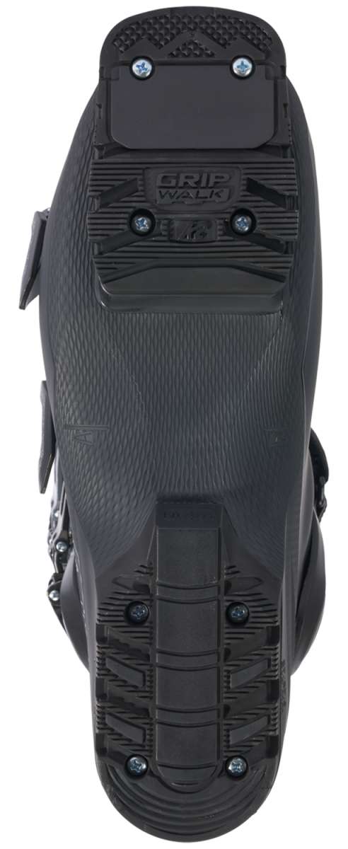 Black K2 Recon 100 MV ski boot sole with visible tread and hardware.