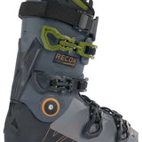 K2 Recon 120 MV ski boots feature a gray and green color scheme with black accents.