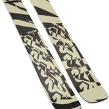 K2 Sight skis, featuring a black and yellow design, are displayed against a white background.