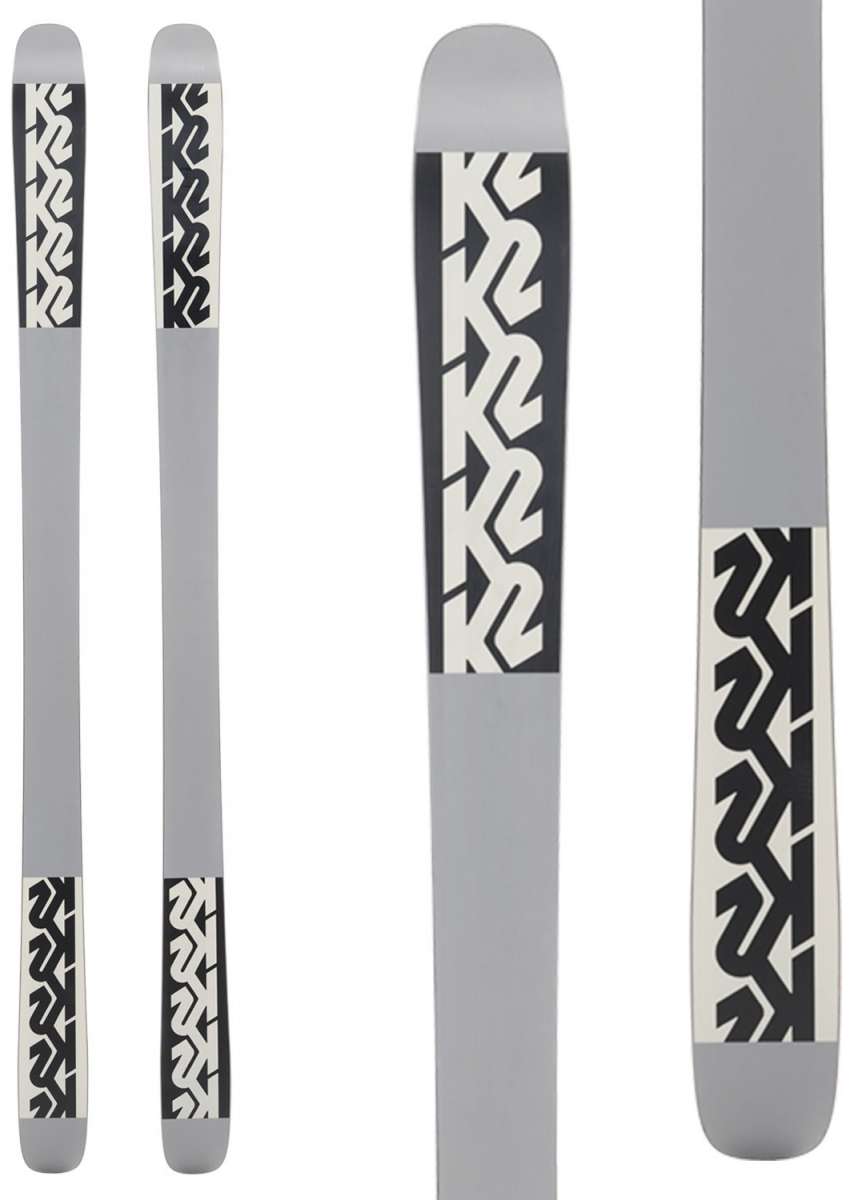 K2 Sight 2024 ski with black graphics on a white background.