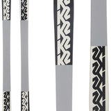 K2 Sight 2024 ski with black graphics on a white background.