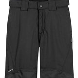Kamik Boys Harper Insulated Pants 2024 - Black snow pants with adjustable suspenders and multiple pockets on the sides.