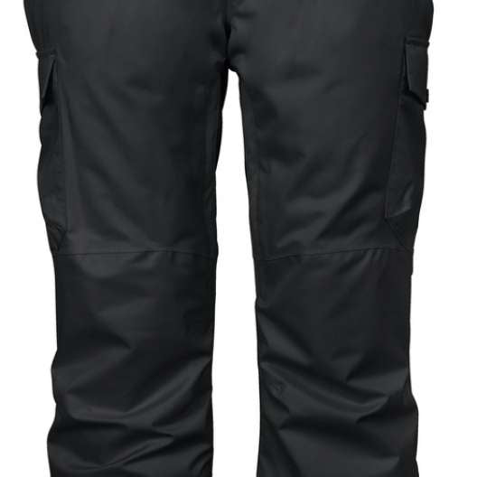 Killec KSW140 Insulated Ski Pant - Black ski pants with a black belt and two zippered pockets on each side.