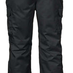 Killec KSW140 Insulated Ski Pant - Black ski pants with a black belt and two zippered pockets on the side.