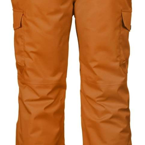 Killec KSW140 Insulated Ski Pant - A pair of tan ski pants with a black logo on the left side pocket.