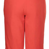 Killtec Boys Functional Bib 2022-2023 - A pair of bib snow pants with adjustable suspenders and a zippered pocket on the side. The pants are coral-colored with black trim.