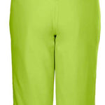 Killtec Boys Functional Bib 2022-2023 - A lime green bib with adjustable black straps and a zippered pocket on the back.