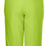 Killtec Boys Functional Bib 2022-2023 - A lime green bib with adjustable black straps and a zippered pocket on the back.