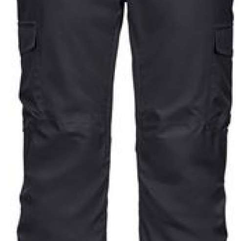 Killtec Comploux Insulated Pant 2022 - Black insulated ski pants with a zippered pocket on the thigh and adjustable Velcro straps at the waist.
