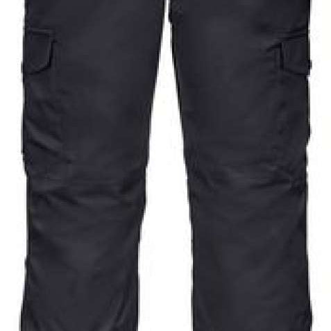 Killtec Comploux Insulated Pant 2022 - Black insulated ski pants with a zippered pocket on the right thigh and adjustable Velcro straps at the waist.