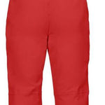 Killtec Enosh Detachable Suspender Pant 2022-2023 - A pair of red snow pants with adjustable suspenders and black buckles.