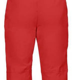 Killtec Enosh Detachable Suspender Pant 2022-2023 - A pair of red snow pants with adjustable suspenders and black buckles.