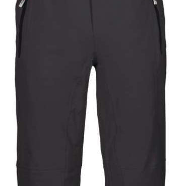 Killtec Enosh Detachable Suspender Pant 2022-2023 - Black pants with red and white logo on waistband, adjustable suspenders, and zippered pockets.