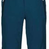 Killtec Enosh Pant With Detachable Suspenders - Dark blue pants with black suspenders and a green logo on the waistband.