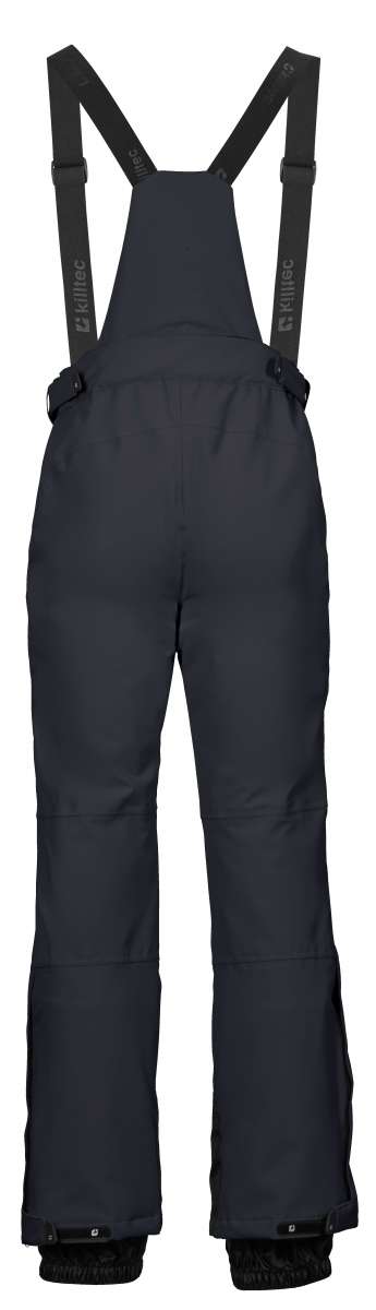 Killtec Enosh Pant With Detachable Suspenders - Black snow pants with adjustable suspenders and multiple pockets.