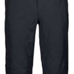 Killtec Enosh Pant With Detachable Suspenders - Black suspenders attached to black snow pants with zippered pockets and adjustable waistband.