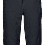 Killtec Enosh Pant With Detachable Suspenders - Black suspenders attached to black snow pants with zippered pockets and adjustable waistband.