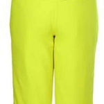 Killtec Junior's Functional Pant With Bib - The pant is bright yellow with a black zipper and adjustable straps on the bib.